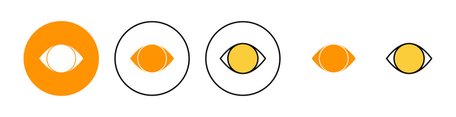 Eye icon set for web and mobile app. Eye sign and symbol. Look and Vision icon.