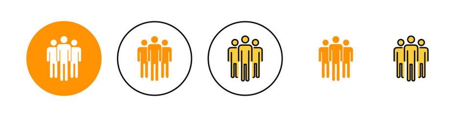 People icon set for web and mobile app. person sign and symbol. User Icon vector