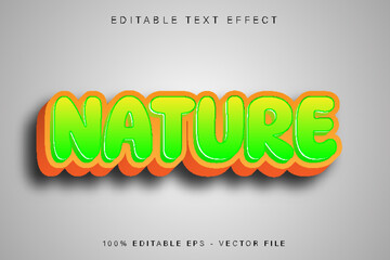 Nature Editable Text Effect Cartoon Style