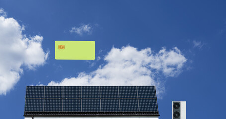 Finanzierung/ Förderung erneuerbare Energien - obrazy, fototapety, plakaty