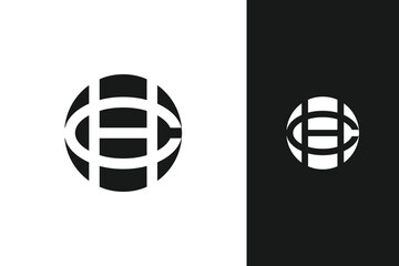 c h letter monogram logo design - obrazy, fototapety, plakaty