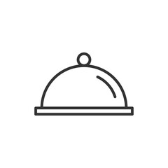 Food special - line icon with editable stroke. Simple black and white food symbol. Vector illustration.