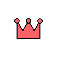 Crown icon set illustration. crown sign and symbol