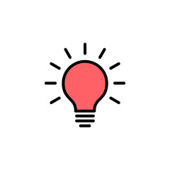 Fototapeta premium Lamp icon set illustration. Light bulb sign and symbol. idea symbol.