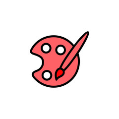 Paint icon set illustration. paint brush sign and symbol. paint roller icon vector