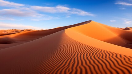 Fototapeta na wymiar Sand dunes of Erg Chebbi in the Sahara Desert, Morocco.