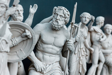Statue of Poseidon - obrazy, fototapety, plakaty