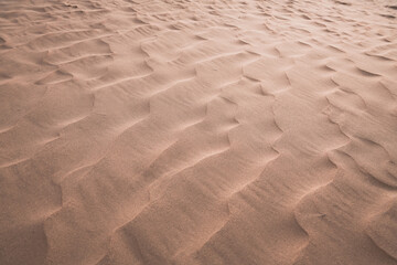 Close up background on the desert sand in Inner Mongolia, China.