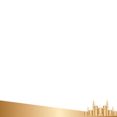 islamic background with gradient mosque