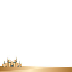 islamic background with gradient mosque