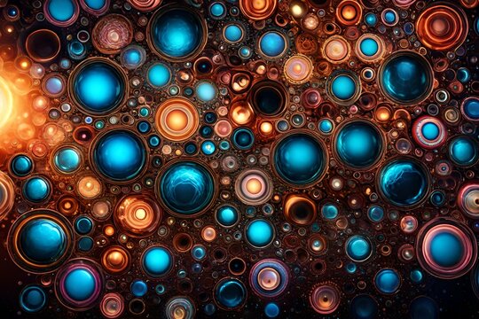 abstract background with bubbles 4k, 8k, 16k, full ultra HD, high resolution and cinematic photography