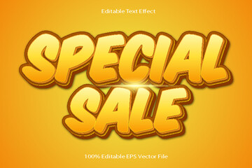 Special Sale Editable Text Effect Emboss Cartoon Gradient Style