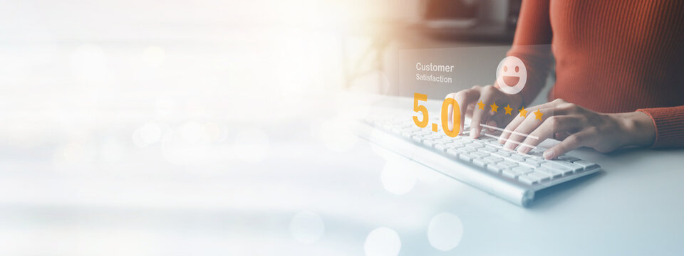 Rating the store after using the service, giving opinions and recommendations to the store after using the service, rating satisfaction in using the service. Online store review ideas.