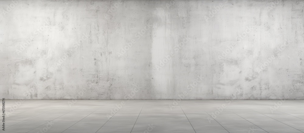 Poster the background consists of a rough abstract concrete floor and a white wall with a unique empty patt