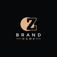 Luxury flat logo Moonlit Z