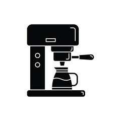 Coffe maker machine icon design. isolated on white background. vector illustration