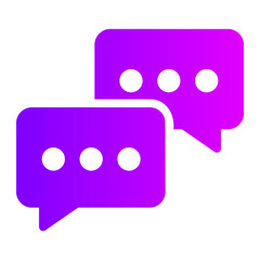 message gradient icon