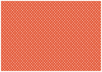 和柄鹿の子模様（朱色）