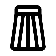 long skirt line icon