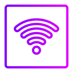 wireless gradient icon