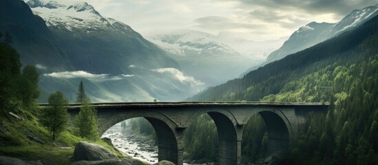 Mountain road bridge