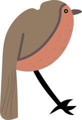 Letter R bird illustration