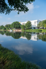 River view and reflection in the water