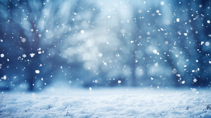 Christmas abstract background with snowflakes