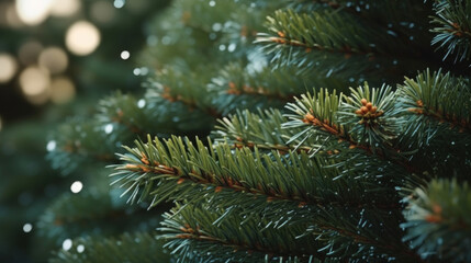 Close up Christmas tree background