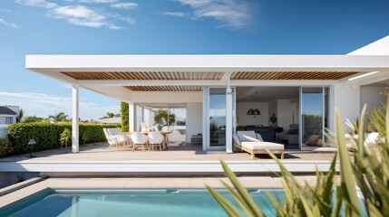 Fototapeta premium Modern Contemporary style houses with outdoor swimming pool