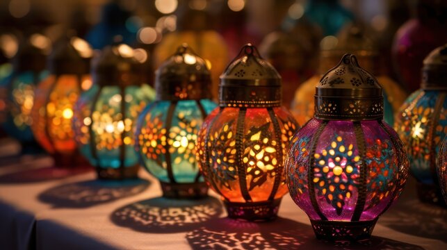 Lantern ornamnet lamp ramadan islamic background