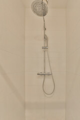 a shower that is very clean and ready for you to use in the bathroom or on the other side of the...