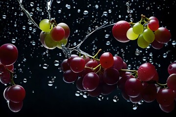 berries in water