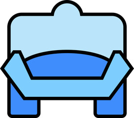 Blue Sofa Icon
