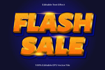 Fototapeta premium Flash Sale Editable Text Effect Emboss Cartoon Gradient Style