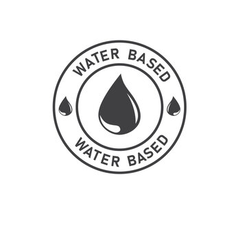 water based ingredients icon vector element design template