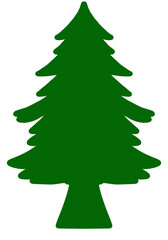 Green christmas tree