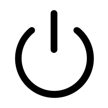 power button line icon