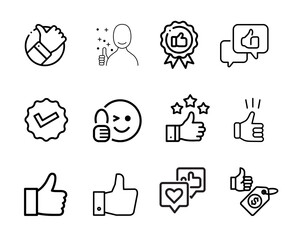 Icon good illustration vector 