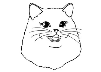 Animal - Adorable Cat, Kitty, Kitten Illustration