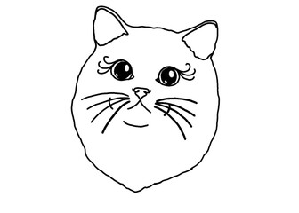 Animal - Adorable Cat, Kitty, Kitten Illustration