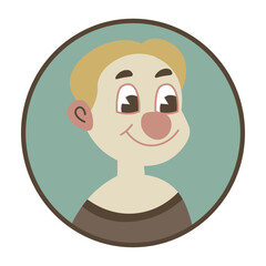Avatar of boy, nephew or friend portrait vector