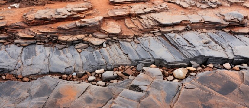The Knersvlakte located on the banks of the Salt River north of Vanrhynsdorp showcases unique textures and patterns in its mudstone which are a result of Liesegang banding