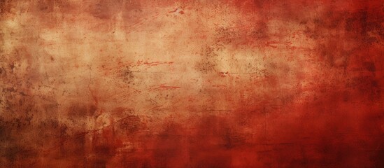 Obraz premium An ideal background for holiday Christmas or retro designs is a conceptual red paper with a grungy or vintage texture The surface is stained or dirty giving it a charmingly aged appearance 