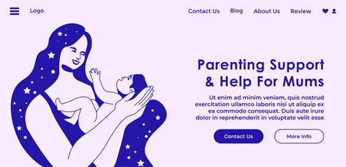 Online help, support for mothers raising children