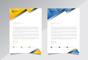 corporate modern business letterhead design template, creative modern letterhead design template for your project. letter head, letterhead, business letterhead design