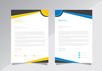 corporate modern business letterhead design template, creative modern letterhead design template for your project. letter head, letterhead, business letterhead design