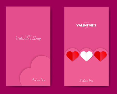 Happy Valentines Day Card Template Bundle