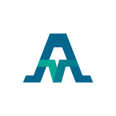 Monogram design vector logo. Monogram initial letter mark A logo design. Monogram design vector logo. Monogram initial letter mark A logo design simple A monogram