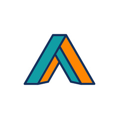 Monogram design vector logo. Monogram initial letter mark A logo design. Monogram design vector logo. Monogram initial letter mark A logo design simple A monogram